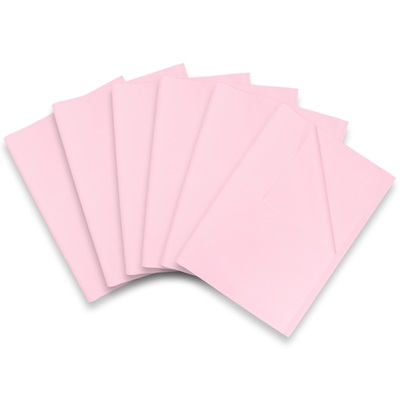 100 Sheets of Pale Pink Acid Free Tissue Paper 500mm x 750mm ,18gsm